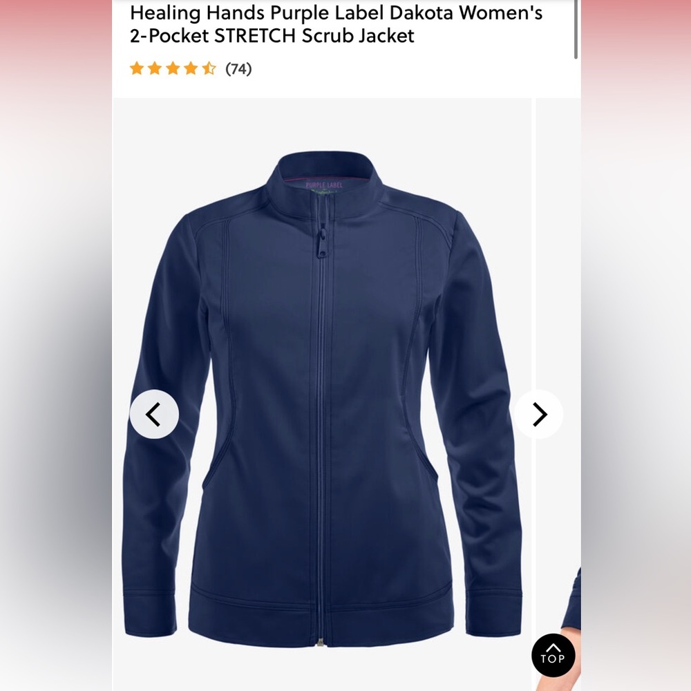 Healing hands scrub jacket